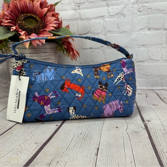 Vera Bradley Handbags - NWT Vera Bradley Blue bark park Mini Slouchy Crossbody quilted cotton purse bag